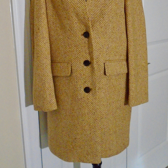 J CREW Ovesized Topcoat in Herringbone Wool 4P NWT - Picture 4 of 8